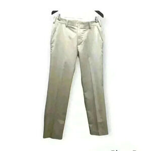 Adidas Beige Golf Pants  Stretch Flat Front Athleisure Active Wear